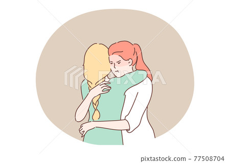 Jealousy, envy, hypocrisy concept 77508704