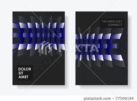 Abstract background, wallpaper. Poster, banner. Holiday decoration. Set cover flyer presentation design 77509194