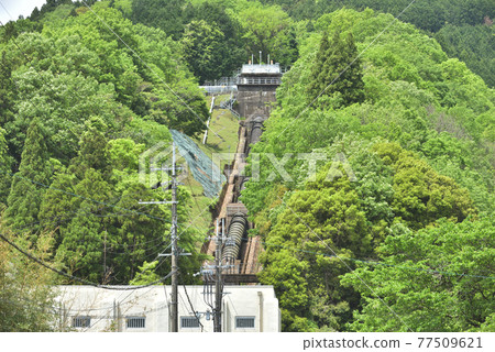 水力發電廠 Azumi 發電廠 兵庫縣紫蘇市伊波河取水 77509621