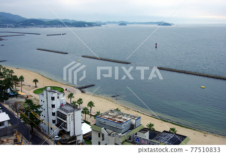 Kira Waikiki Beach coastline in Mikawa Bay 77510833