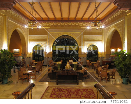 Lobby of Alhambra Palace Hotel, Granada, Spain Lobby of Alhambra Palace Hotel, Granada, Spain 77511081