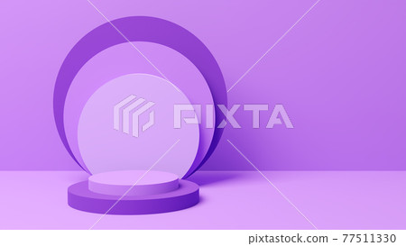 Pedestal with empty space. 3D Illustration. 77511330