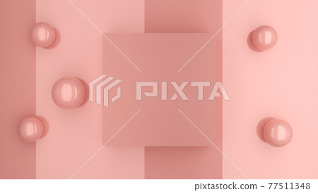 3D Illustration of white cube with space for the copy. 3D Illustration of white cube with space for the copy. 77511348