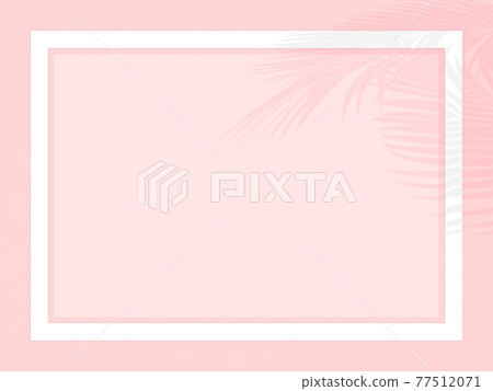 夏季框架材料與棕櫚葉-有多種變化 77512071