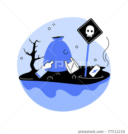 Soil pollution abstract concept vector illustration. 77512218