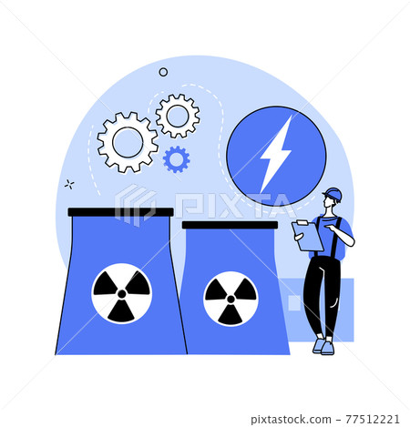Nuclear energy abstract concept vector illustration. Nuclear energy abstract concept vector illustration. 77512221