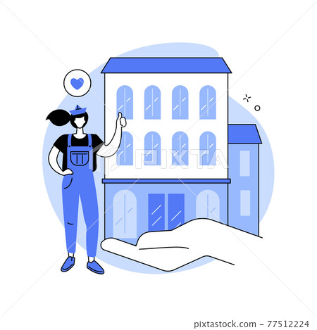 Public building abstract concept vector illustration. Public building abstract concept vector illustration. 77512224