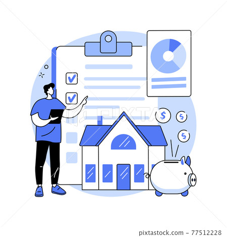 Estate planning abstract concept vector illustration. 77512228