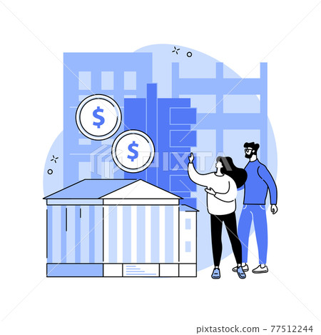 Building subsidy abstract concept vector illustration. Building subsidy abstract concept vector illustration. 77512244