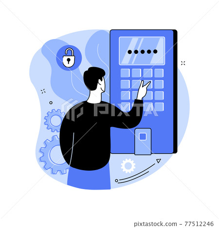 Access control system abstract concept vector illustration. Access control system abstract concept vector illustration. 77512246