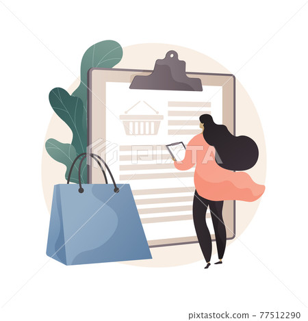 My orders list abstract concept vector illustration. My orders list abstract concept vector illustration. 77512290
