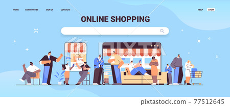 mix race people using online shopping application on digital gadgets men women buying and ordering products mix race people using online shopping application on digital gadgets men women buying and ordering products 77512645