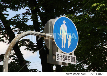 行人專用道路/標誌 77513826