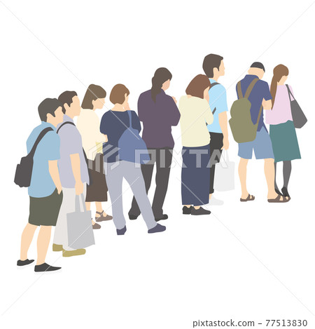 排隊的人 排隊的人 77513830