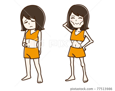 前後變得太瘦的女裝 77513986