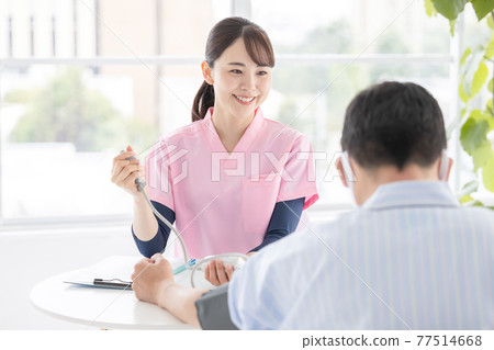 測量內科病人血壓的護士（女） 77514668