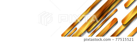 Golden glossy stripes abstract geometric... - Stock Illustration ...