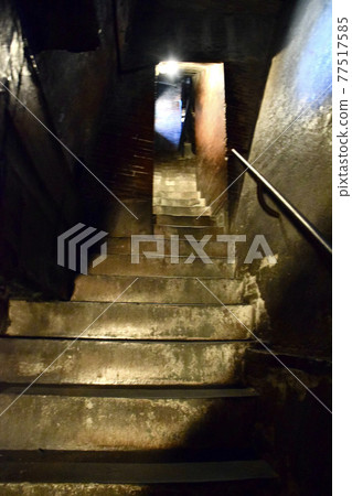Stairs leading up to the cupola of the Cathedral of Santa Maria del Fiore in Florence, Italy 77517585