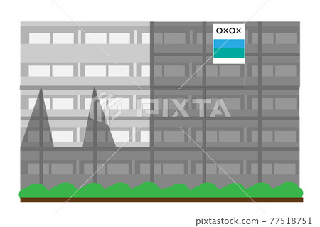 Condominiums undergoing large-scale repair work 77518751