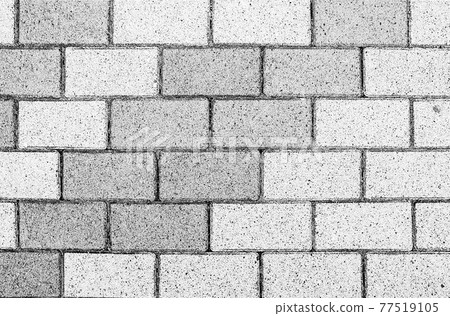 Gray brick wall texture and background. Gray brick wall texture and background. 77519105