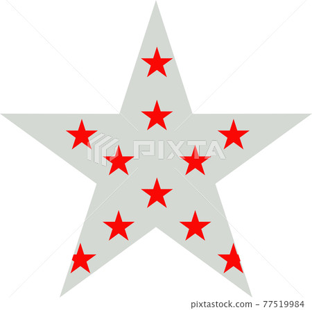 Star shape badge, logo or award icon. Independence day of USA Star shape badge, logo or award icon. Independence day of USA 77519984