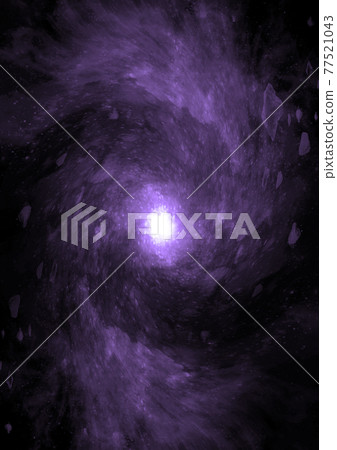 galaxy in a free space. 3D rendering 77521043