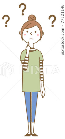 Wondering young woman mom Wondering young woman mom 77521146