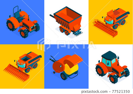 Agricultural Isometric Design Concept Agricultural Isometric Design Concept 77521350