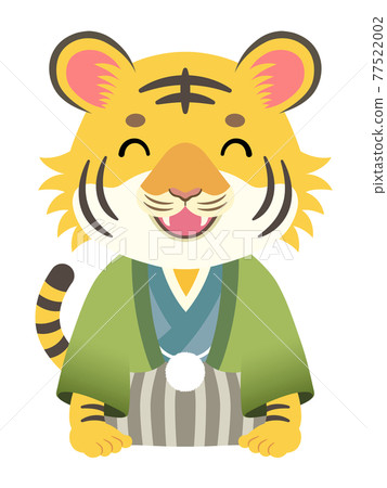 2022 Tiger year, a haori hakama tiger 