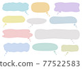 Illustration set of thinking balloons 77522583