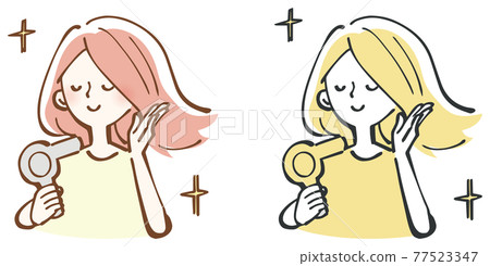 Hair beauty beauty woman illustration 77523347