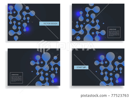 Vector collection for concept design. Connect circles background design. Abstract circle geometric shape 77523763