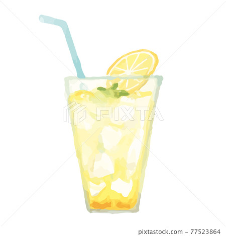 Watercolor illustration of lemonade 77523864