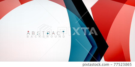 Vector color hexagons geometric abstract background 77523865