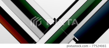 Color abstract lines trendy geometric background for business or technology presentation, internet poster or web brochure cover, wallpaper Color abstract lines trendy geometric background for business or technology presentation, internet poster or web brochure cover, wallpaper 77524081