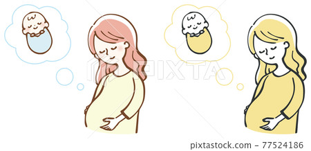 孕婦產婦嬰兒圖 77524186