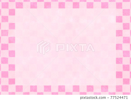 Analog touch checkered background pink copy space Analog touch checkered background pink copy space 77524471