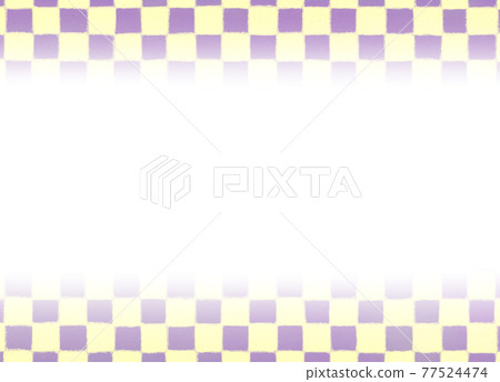 Analog touch checkered frame yellow and purple Analog touch checkered frame yellow and purple 77524474