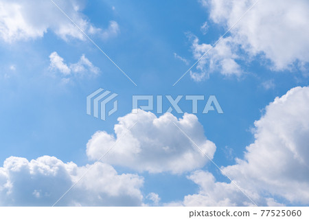 Blue sky sky background background material 77525060