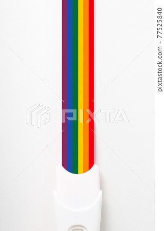 LGBT concept. Having children in same-sex families. 77525840