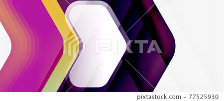 Vector 3d arrow geometric composition, abstract background for business or technology presentation, internet poster or web brochure cover, wallpaper 77525930