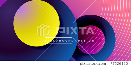 Color block vector abstract background, dynamic shapes on color gradient. Trendy geometric abstract background for your text, logo or graphics Color block vector abstract background, dynamic shapes on color gradient. Trendy geometric abstract background for your text, logo or graphics 77526130