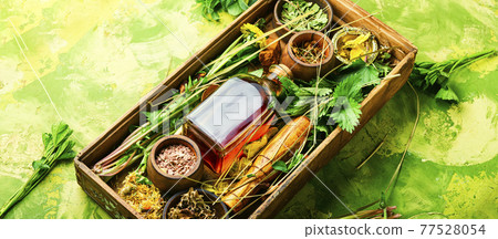 Homeopathic herbs and roots in herbal medicine 77528054