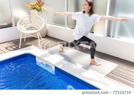 瑜伽 YOGA 池畔戰士姿勢 Villa Badrasana 瑜伽 YOGA 池畔戰士姿勢 Villa Badrasana 77528734