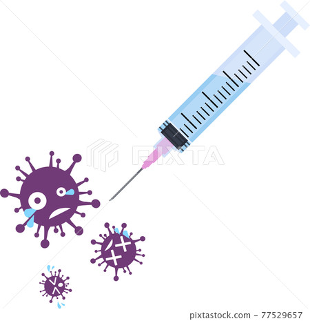 Syringe / virus repellent illustration vector material Syringe / virus repellent illustration vector material 77529657