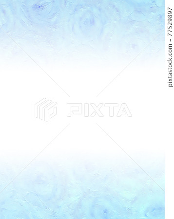 Abstract rose background material drawn with oil pastels / blue, gradation that darkens from the center to the top and bottom, vertical, other colors available 77529897