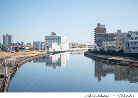 東京都北區浮間橋/浮間橋的景色 77530102