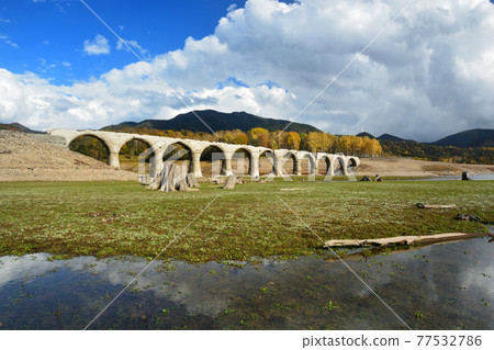 Taushubetsu River Bridge in Autumn Taushubetsu River Bridge in Autumn 77532786