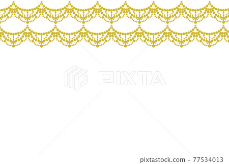 金色八角形珠寶項鍊花邊剪影的背景圖解 77534013