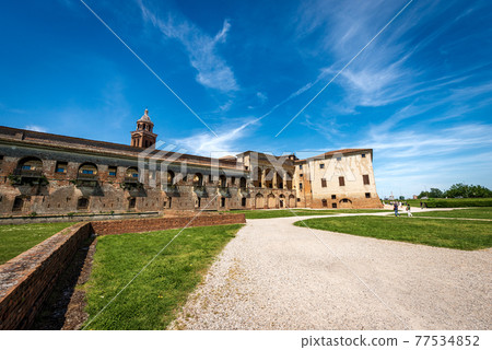 New Court of the Ducal Palace in Mantua downtown Italy - Palazzo Ducale 77534852